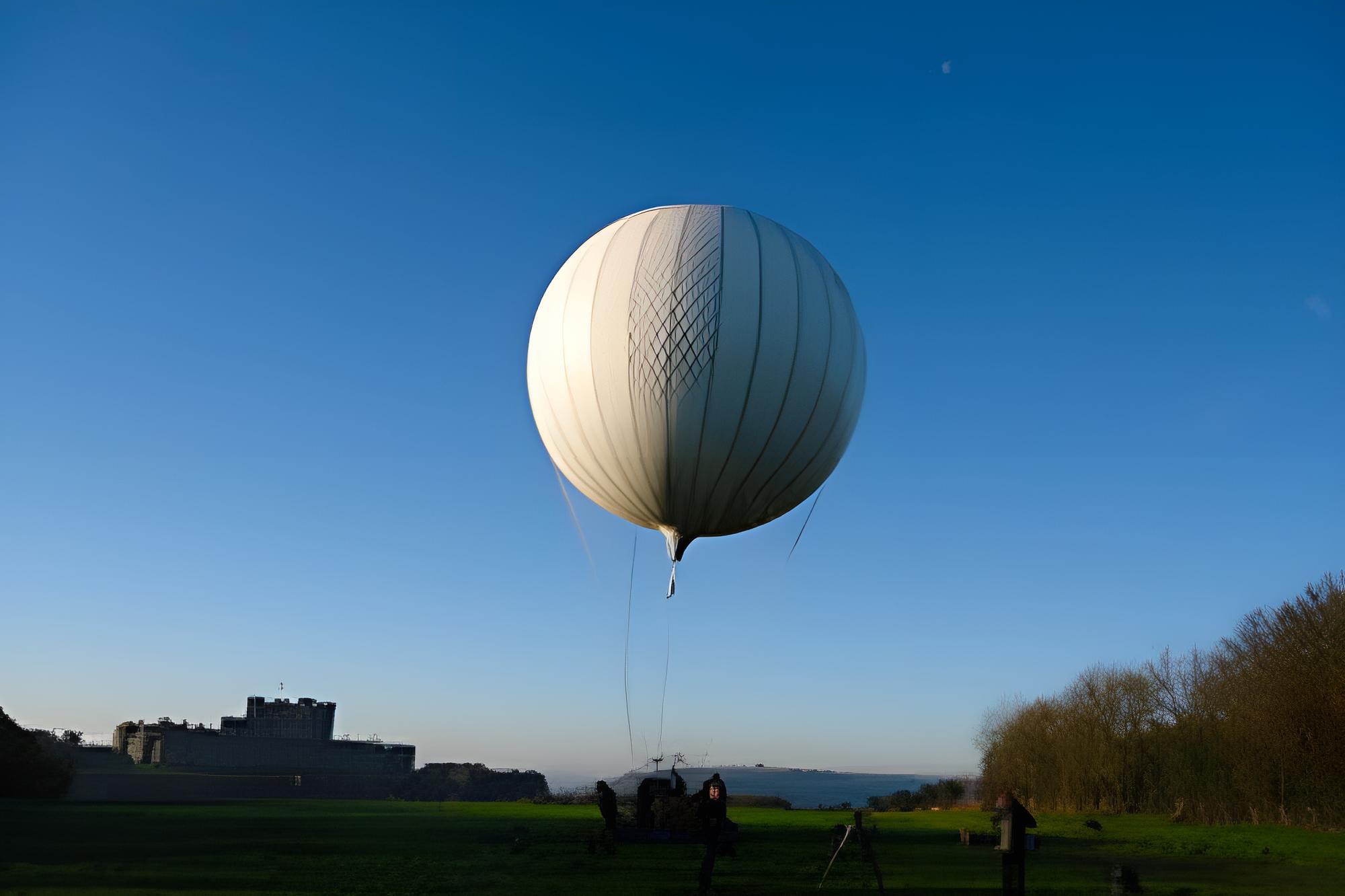 Hydrogen balloon launched from Broadlees Farm, Dover